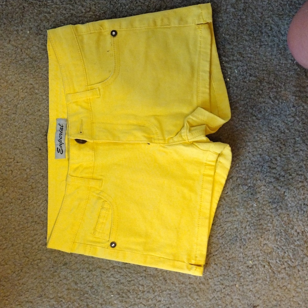 Women's Size:3 Yellow Jean Shorts